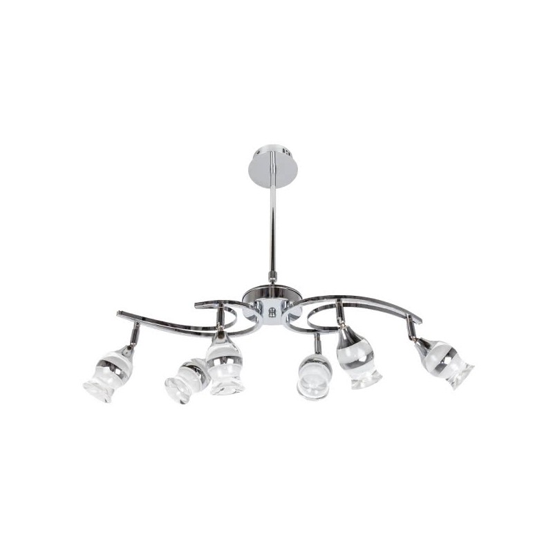 Lámpara Zodiaco cromo 6 x LED 5W 4000K Fabrilamp